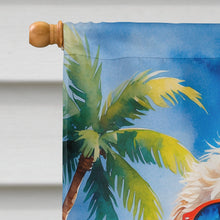Load image into Gallery viewer, GoldendoodleSummer Beach Time House Flag