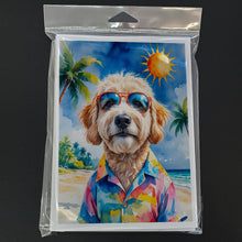 Load image into Gallery viewer, GoldendoodleSummer Beach Time Greeting Cards Pack of 8