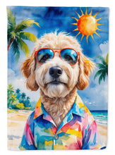 Load image into Gallery viewer, GoldendoodleSummer Beach Time Garden Flag