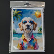 Load image into Gallery viewer, Labradoodle Summer Beach Time Greeting Cards Pack of 8