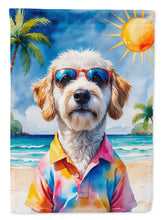 Load image into Gallery viewer, Labradoodle Summer Beach Time Garden Flag