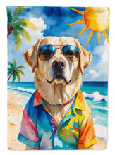 Load image into Gallery viewer, Yellow Labrador Retriever Summer Beach Time House Flag
