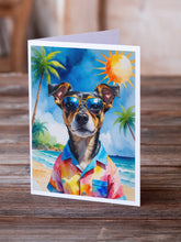 Load image into Gallery viewer, Miniature Pinscher Summer Beach Time Greeting Cards Pack of 8