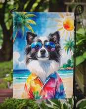Load image into Gallery viewer, Pomeranian Summer Beach Time Garden Flag