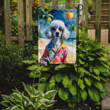 Load image into Gallery viewer, White Poodle Summer Beach Time Garden Flag