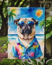 Load image into Gallery viewer, Pug Summer Beach Time Garden Flag