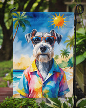 Load image into Gallery viewer, Schnauzer Summer Beach Time Garden Flag