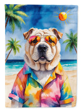 Load image into Gallery viewer, Shar Pei Summer Beach Time Garden Flag