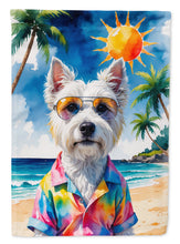 Load image into Gallery viewer, Westie Summer Beach Time Garden Flag