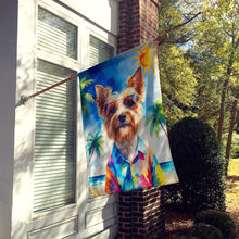 Load image into Gallery viewer, Yorkshire Terrier Summer Beach Time House Flag