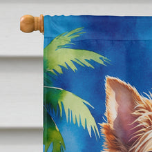 Load image into Gallery viewer, Yorkshire Terrier Summer Beach Time House Flag
