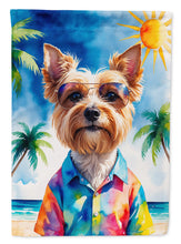 Load image into Gallery viewer, Yorkshire Terrier Summer Beach Time House Flag