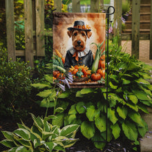 Load image into Gallery viewer, Airedale Terrier Thanksgiving Garden Flag