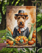 Load image into Gallery viewer, Airedale Terrier Thanksgiving Garden Flag