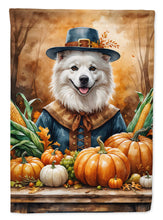 Load image into Gallery viewer, American Eskimo Thanksgiving House Flag