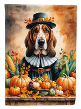 Load image into Gallery viewer, Basset Hound Thanksgiving Garden Flag