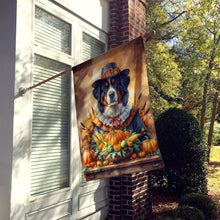 Load image into Gallery viewer, Bernese Mountain Dog Thanksgiving House Flag