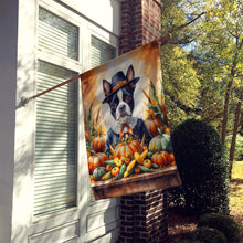 Load image into Gallery viewer, Boston Terrier Thanksgiving House Flag
