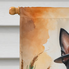 Load image into Gallery viewer, Boston Terrier Thanksgiving House Flag