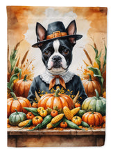 Load image into Gallery viewer, Boston Terrier Thanksgiving House Flag