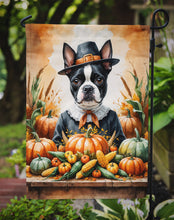 Load image into Gallery viewer, Boston Terrier Thanksgiving Garden Flag