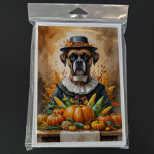 Load image into Gallery viewer, Boxer Thanksgiving Greeting Cards Pack of 8