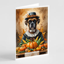 Load image into Gallery viewer, Boxer Thanksgiving Greeting Cards Pack of 8