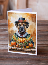 Load image into Gallery viewer, Bullmastiff Thanksgiving Greeting Cards Pack of 8