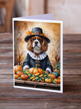 Load image into Gallery viewer, Cavalier Spaniel Thanksgiving Greeting Cards Pack of 8
