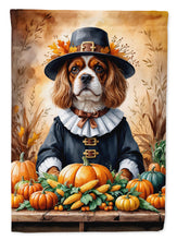 Load image into Gallery viewer, Cavalier Spaniel Thanksgiving Garden Flag