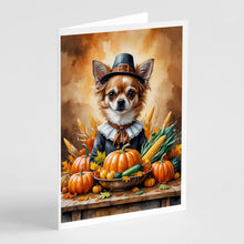 Load image into Gallery viewer, Chihuahua Thanksgiving Greeting Cards Pack of 8