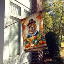 Load image into Gallery viewer, Chow Chow Thanksgiving House Flag