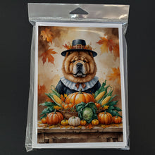 Load image into Gallery viewer, Chow Chow Thanksgiving Greeting Cards Pack of 8