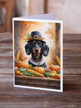 Load image into Gallery viewer, Dachshund Thanksgiving Greeting Cards Pack of 8