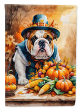 Load image into Gallery viewer, English Bulldog Thanksgiving Garden Flag