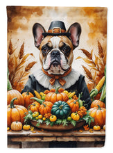 Load image into Gallery viewer, French Bulldog Thanksgiving House Flag