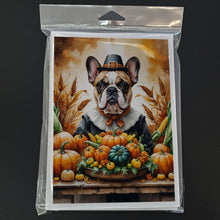 Load image into Gallery viewer, French Bulldog Thanksgiving Greeting Cards Pack of 8