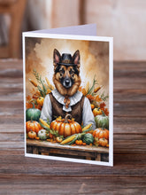 Load image into Gallery viewer, German Shepherd Thanksgiving Greeting Cards Pack of 8