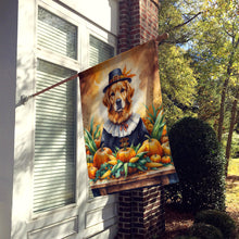 Load image into Gallery viewer, Golden Retriever Thanksgiving House Flag