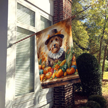 Load image into Gallery viewer, Goldendoodle Thanksgiving House Flag
