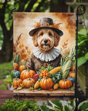Load image into Gallery viewer, Goldendoodle Thanksgiving Garden Flag