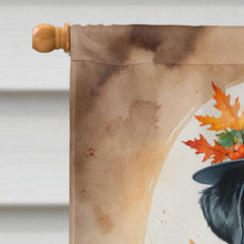 Load image into Gallery viewer, Black Labrador Retriever Thanksgiving House Flag