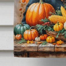 Load image into Gallery viewer, Black Labrador Retriever Thanksgiving House Flag