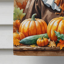 Load image into Gallery viewer, Yellow Labrador Retriever Thanksgiving House Flag