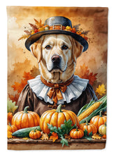 Load image into Gallery viewer, Yellow Labrador Retriever Thanksgiving House Flag