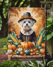Load image into Gallery viewer, Maltese Thanksgiving Garden Flag
