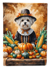 Load image into Gallery viewer, Maltese Thanksgiving Garden Flag