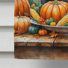 Load image into Gallery viewer, Black Poodle Thanksgiving House Flag