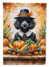 Load image into Gallery viewer, Black Poodle Thanksgiving House Flag