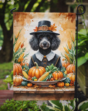 Load image into Gallery viewer, Black Poodle Thanksgiving Garden Flag